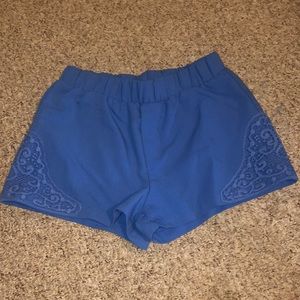 Blue shorts